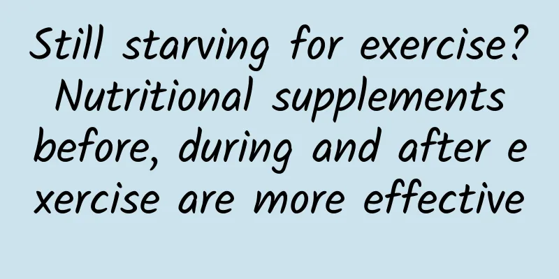 Still starving for exercise? Nutritional supplements before, during and after exercise are more effective