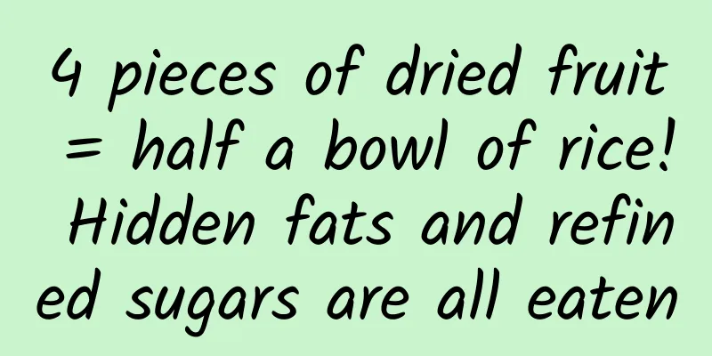 4 pieces of dried fruit = half a bowl of rice! Hidden fats and refined sugars are all eaten