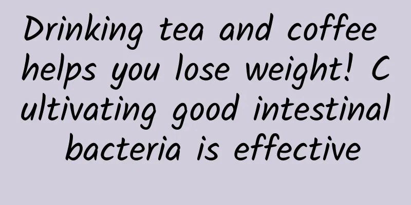 Drinking tea and coffee helps you lose weight! Cultivating good intestinal bacteria is effective