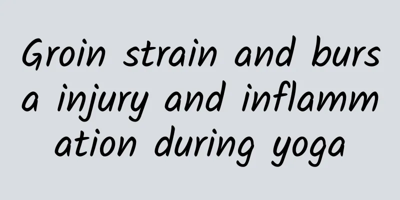 Groin strain and bursa injury and inflammation during yoga