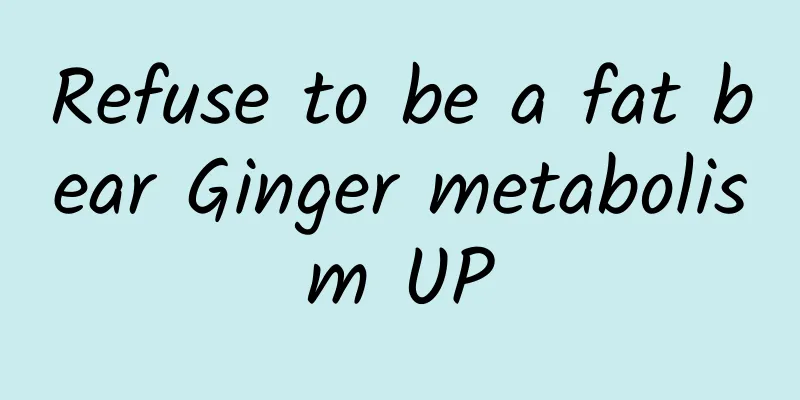 Refuse to be a fat bear Ginger metabolism UP