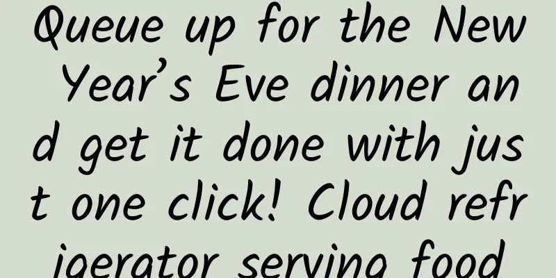 Queue up for the New Year’s Eve dinner and get it done with just one click! Cloud refrigerator serving food