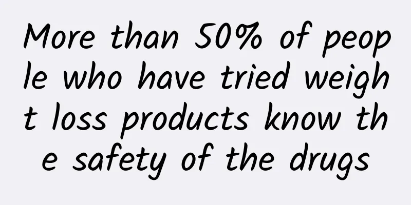 More than 50% of people who have tried weight loss products know the safety of the drugs
