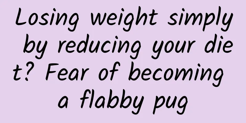 Losing weight simply by reducing your diet? Fear of becoming a flabby pug