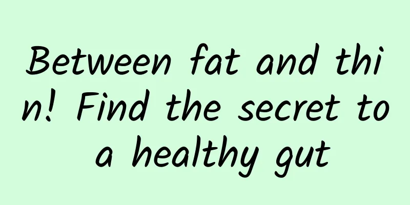 Between fat and thin! Find the secret to a healthy gut