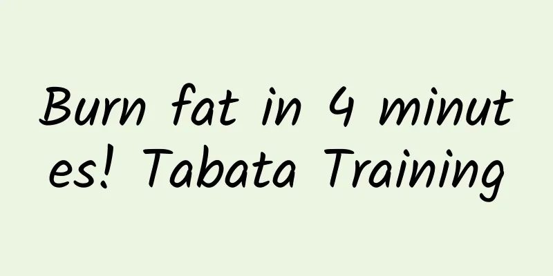 Burn fat in 4 minutes! Tabata Training
