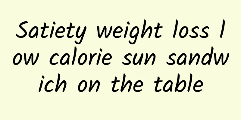 Satiety weight loss low calorie sun sandwich on the table
