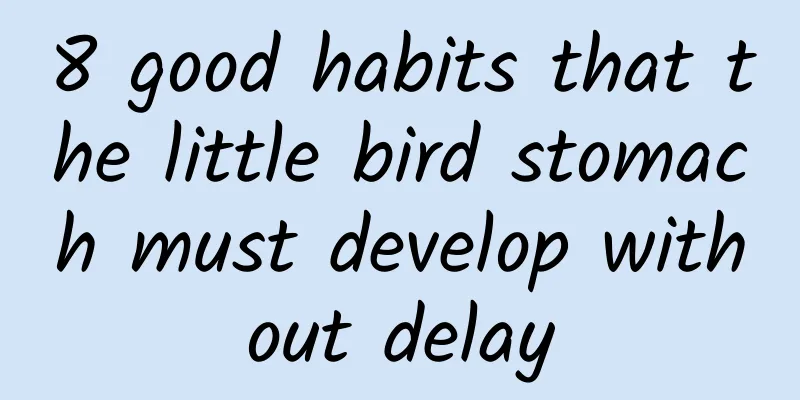 8 good habits that the little bird stomach must develop without delay