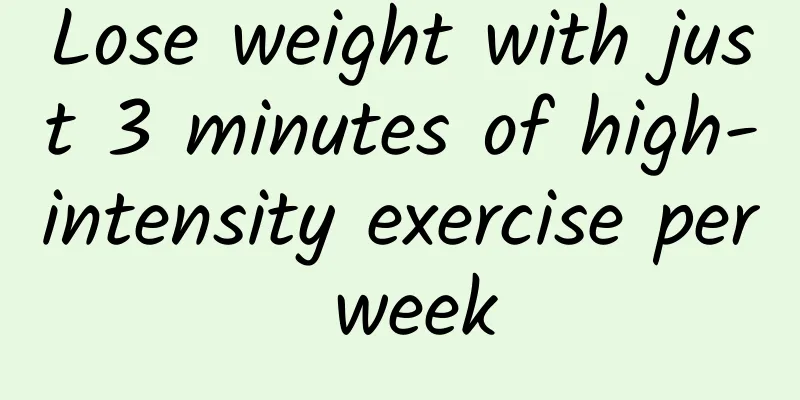 Lose weight with just 3 minutes of high-intensity exercise per week