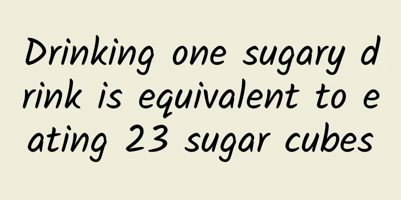 Drinking one sugary drink is equivalent to eating 23 sugar cubes