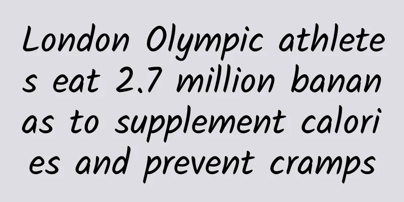 London Olympic athletes eat 2.7 million bananas to supplement calories and prevent cramps