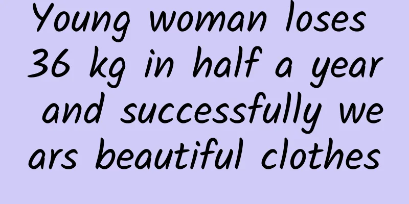 Young woman loses 36 kg in half a year and successfully wears beautiful clothes