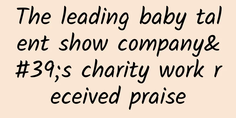 The leading baby talent show company's charity work received praise