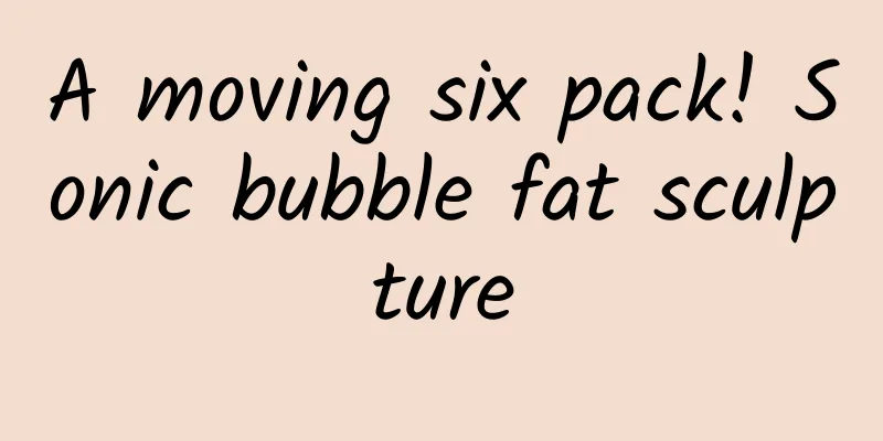 A moving six pack! Sonic bubble fat sculpture