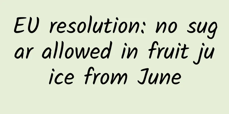 EU resolution: no sugar allowed in fruit juice from June