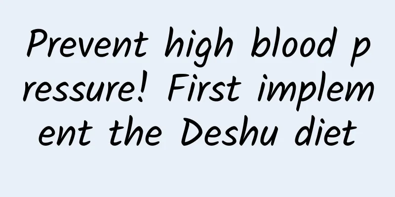 Prevent high blood pressure! First implement the Deshu diet