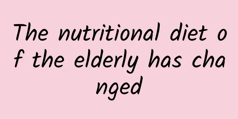 The nutritional diet of the elderly has changed