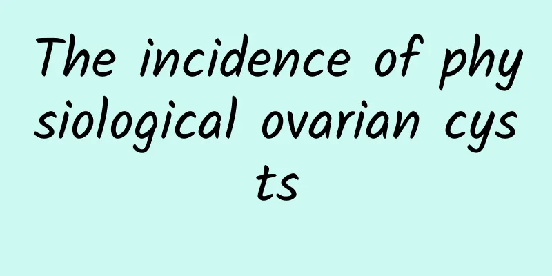 The incidence of physiological ovarian cysts
