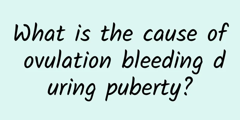 What is the cause of ovulation bleeding during puberty?