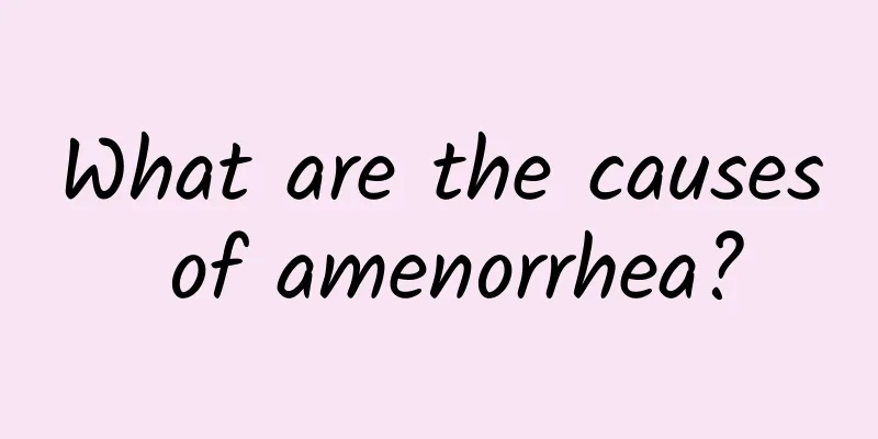 What are the causes of amenorrhea?