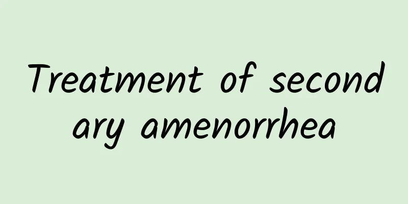Treatment of secondary amenorrhea