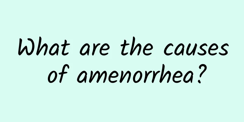 What are the causes of amenorrhea?