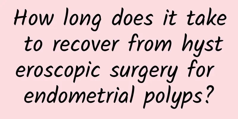 How long does it take to recover from hysteroscopic surgery for endometrial polyps?