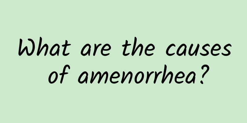 What are the causes of amenorrhea?