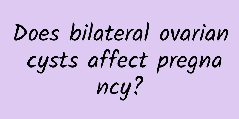 Does bilateral ovarian cysts affect pregnancy?
