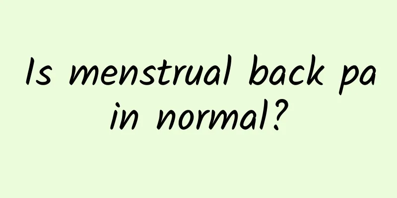 Is menstrual back pain normal?