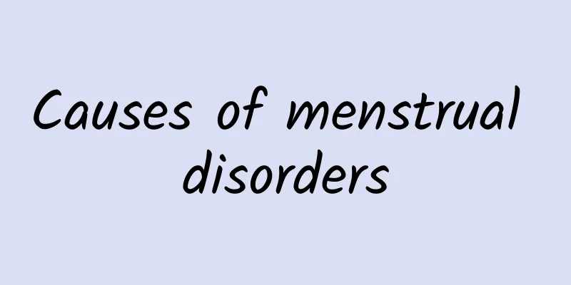 Causes of menstrual disorders