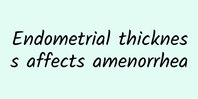 Endometrial thickness affects amenorrhea