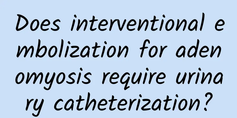 Does interventional embolization for adenomyosis require urinary catheterization?