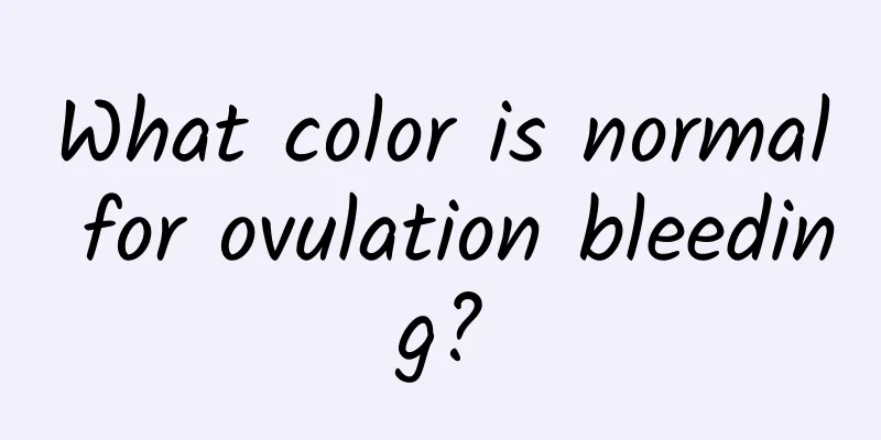 What color is normal for ovulation bleeding?