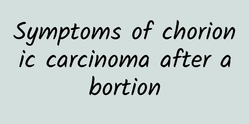 Symptoms of chorionic carcinoma after abortion