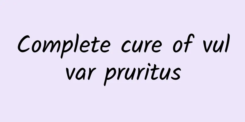 Complete cure of vulvar pruritus