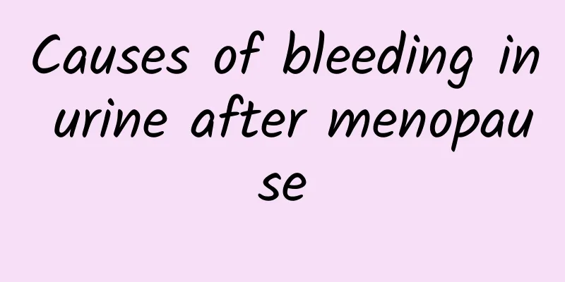 Causes of bleeding in urine after menopause