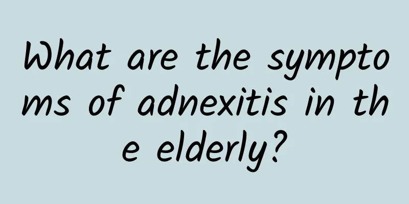 What are the symptoms of adnexitis in the elderly?