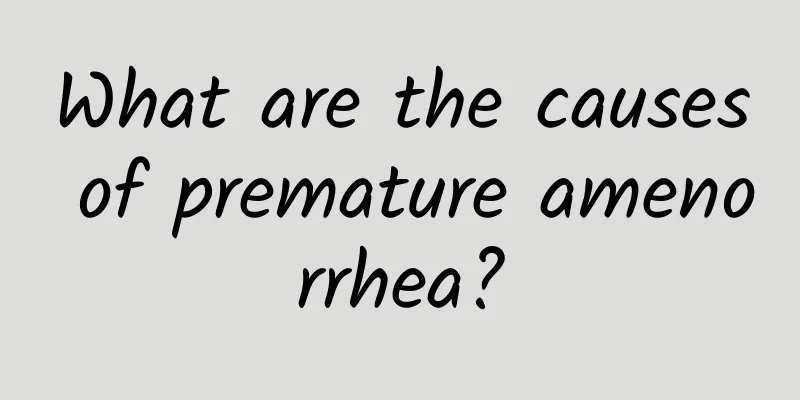 What are the causes of premature amenorrhea?