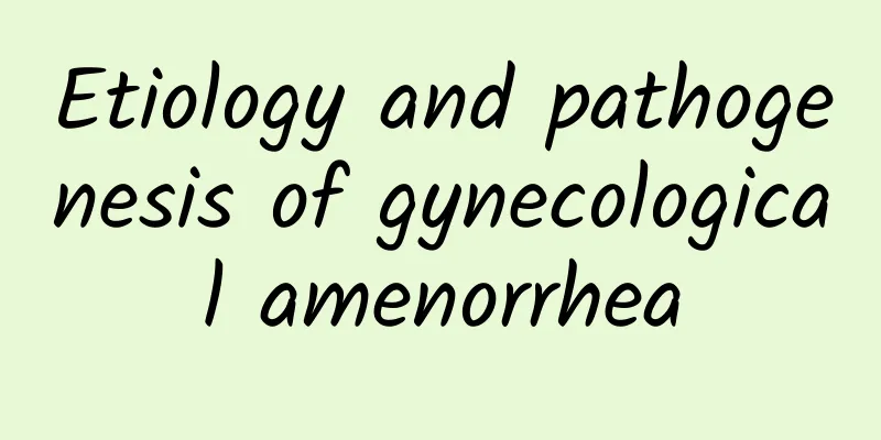 Etiology and pathogenesis of gynecological amenorrhea