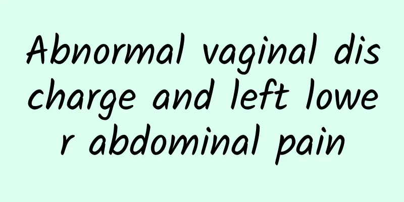 Abnormal vaginal discharge and left lower abdominal pain