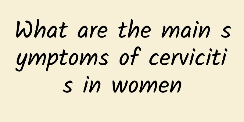 What are the main symptoms of cervicitis in women