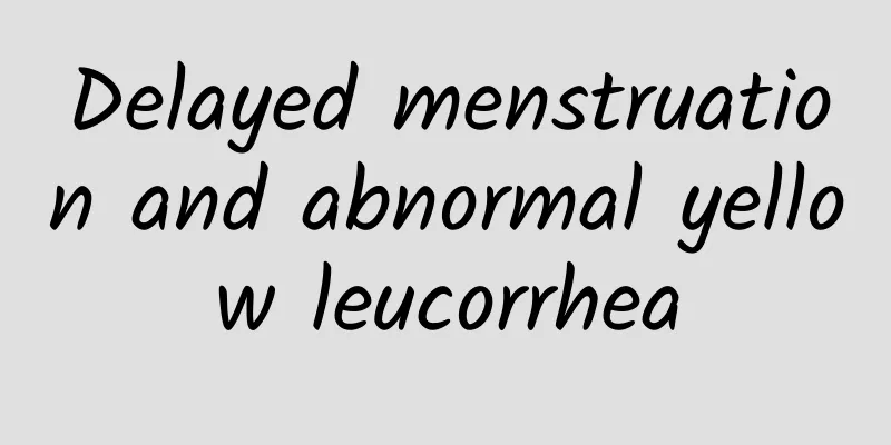 Delayed menstruation and abnormal yellow leucorrhea