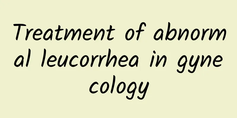Treatment of abnormal leucorrhea in gynecology