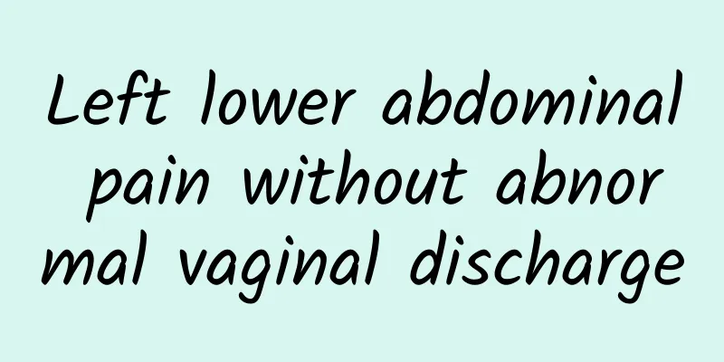 Left lower abdominal pain without abnormal vaginal discharge