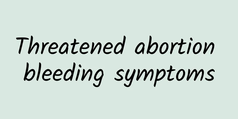 Threatened abortion bleeding symptoms