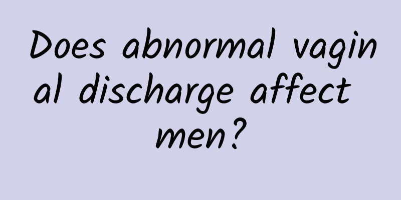 Does abnormal vaginal discharge affect men?
