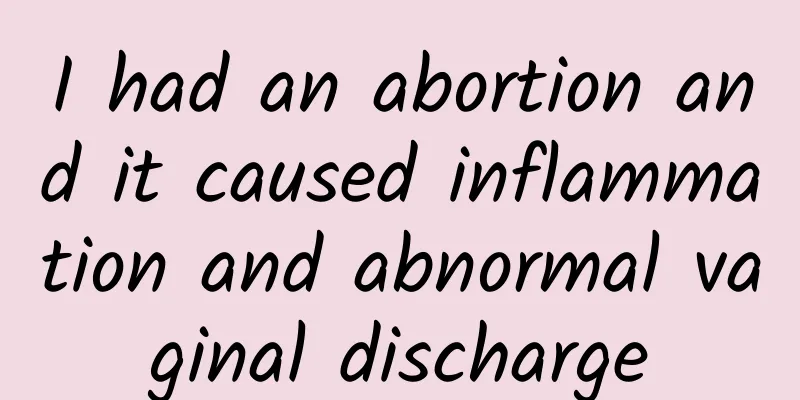 I had an abortion and it caused inflammation and abnormal vaginal discharge