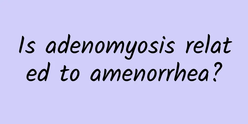Is adenomyosis related to amenorrhea?