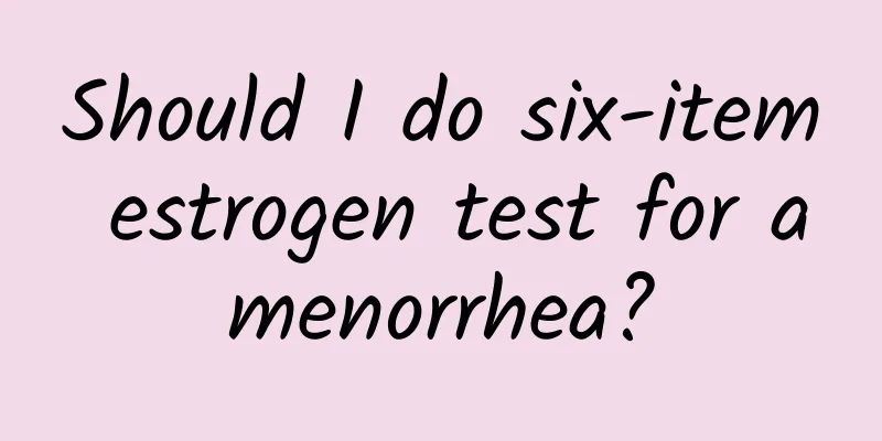 Should I do six-item estrogen test for amenorrhea?